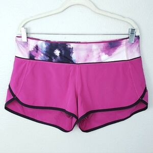 LULULEMON Speed Short 2.5" Raspberry Blooming Pixie Pink & Purple